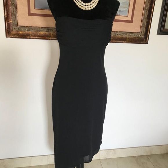 Asymmetrical classy black David Meister size 8  - Picture 7 of 13